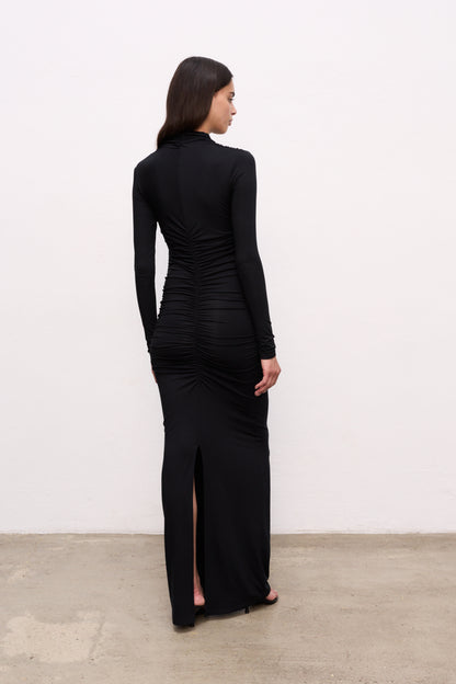 DRAPED MAXI DRESS