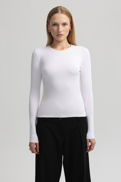 LONGSLEEVE IN WHITE 2.0